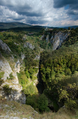 Fototapeta na wymiar Reka Gorge, Škocjan Caves Regional Park, Slovenia