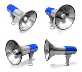 3D Loudspeaker icon. 3D Icon Design Series.
