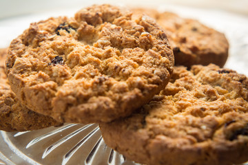 Wholemeal cookies on a plate 1