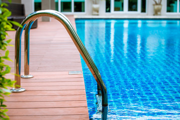 Obraz na płótnie Canvas swimming pool with stair