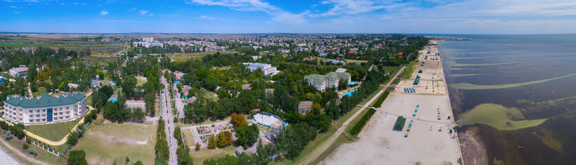 Fototapeta na wymiar Panorama of the city of Skadovsk..