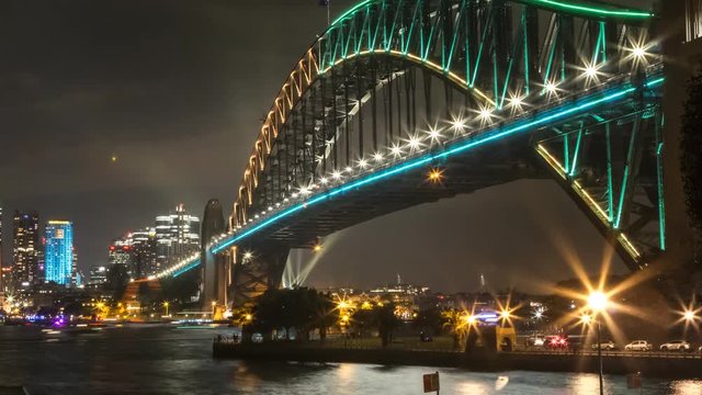 4k timelapse sydney harbour bridge