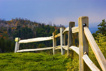 Wooden Gate In The Mountains