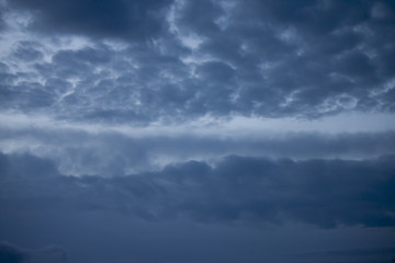 Fototapeta na wymiar Dark cloud and sky before stome