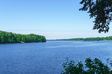 The bank of the Daugava River near Koknese, in Latvia. July 2017.