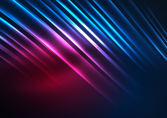 Glowing futuristic lines