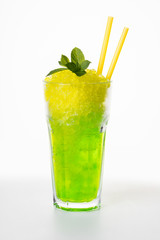 Cocktail mojito from ice