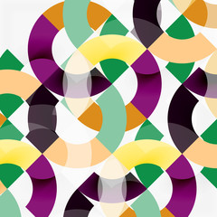 Fototapeta premium Colorful rings on grey background, modern geometric pattern design