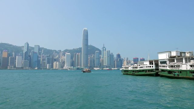 Tsim Sha Tsui, Hong Kong, April 2017 -: Star ferry in Tsim Sha Tsui city