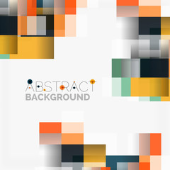 Fototapeta na wymiar Abstract blocks template design background, simple geometric shapes on white, straight lines and rectangles