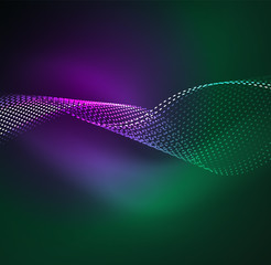 Vector wave particles background