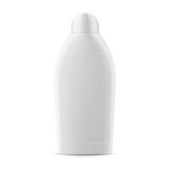White glossy vanishing liquid bottle template.