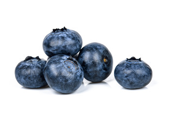 Blueberry isolated on the white background