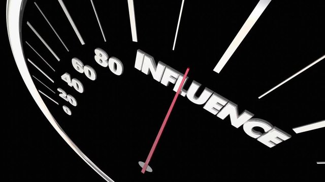 Influence Power Influential Speedometer Measure Results 3d Animation