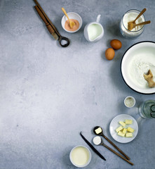 ingredients for baking bread