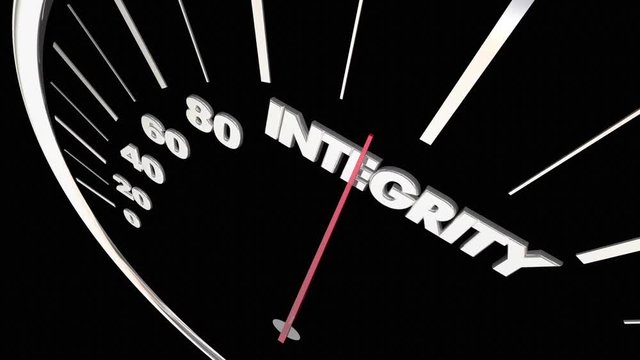 Integrity Good Reputation Speedometer Measure Results 3d Animation