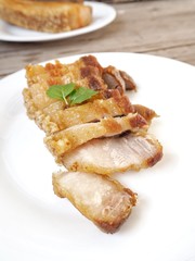 Pork belly grilled