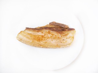Pork belly grilled isolated