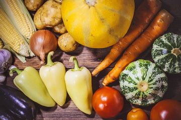 Ripe delicious vegetables