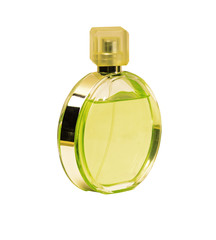 A bottle for perfume on a white background