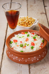Shai Pulao or Vegetable Rice or Indian Vegetable Biryani
