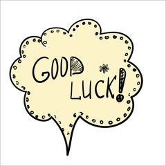 Vector hand drawn sketch speech bubble