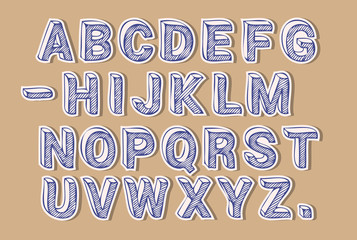 Paper Letters Font