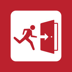 Emergency exit icon