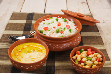 Shai Pulao or Vegetable Rice or Indian Vegetable Biryani