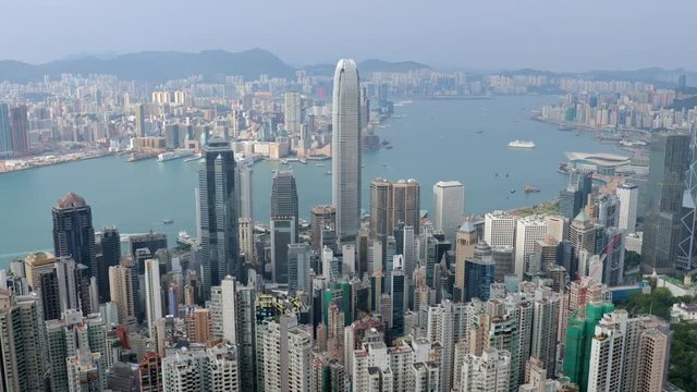 The peak, Hong Kong, 28 May 2017 -: Hong Kong urban city