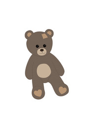 Teddy bear vector illustration