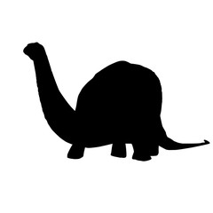 Vector - Apatosaurus Line Drawing Sketch Silhouette