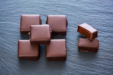 Hand made apricot marmalade in Chocolate Dipped