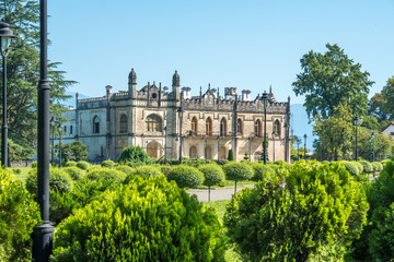 Dadiani Palace located inside a park in Zugdidi, Georgia