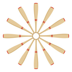 fan of baseball bats