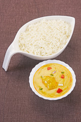 Vegetable Pilau with Kadi or Indian Vegetable Biryani
