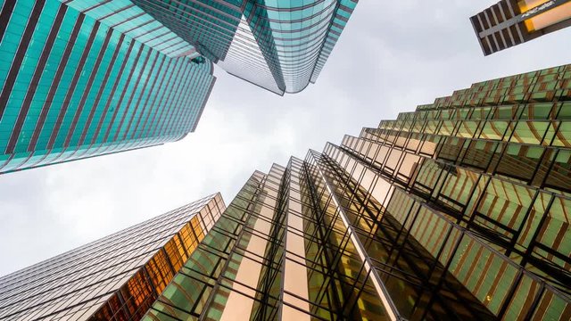Low angle view of business building