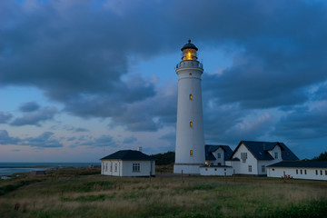 Fototapeta na wymiar Leuchtturm Hirthals, Dänemark