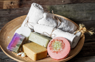 Spa composition with soap