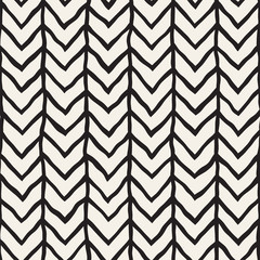 Seamless pattern hand drawn brush strokes. Ink doodle grunge illustration. Geometric monochrome vector pattern.