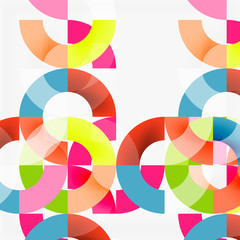 Obraz premium Colorful rings on grey background, modern geometric pattern design