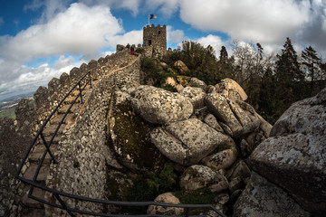 Sintra. Portugal. View of the castle.
