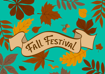 fall festival autumn leaves background
