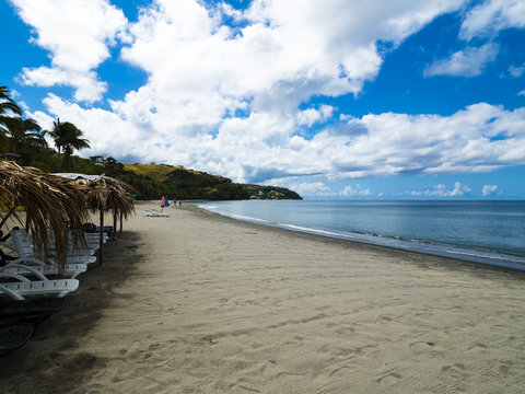 Karibik, kleine Antillen, Departement Guadeloupe, Dominica, Mero, Strand