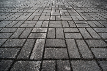 Texture of modern gray pavers