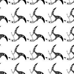 Design seamless monochrome illusion background