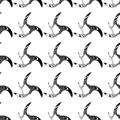 Design seamless monochrome illusion background