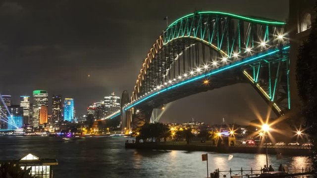 4k timelapse sydney harbour bridge