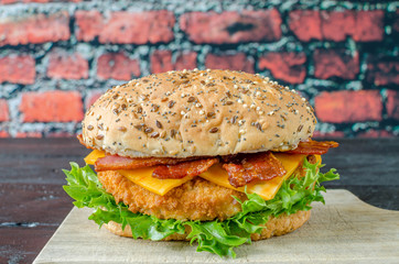Chicken and Bacon Burger