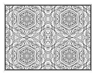 Fantasy decorative ornamental pattern page